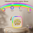 Mini Karaoke Machine For Kids  Portable Speaker With Microphone  Led Lights For 