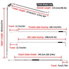 Mofun 10 -12  Apes Brake Clutch Throttle Cable For Harley Sportster 883 1200 Abs