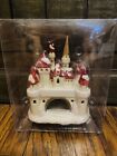 Disney Village Victorian Castle Mickey   Minnie Mouse Christmas Collectible