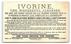 1880s Ivorine Trade Card Cleanser Washing Girl Soap Victorian Wash Tub