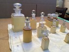 Vintage Collection Of 10 Celluloid Perfume Vanity Caddy With  Bottles