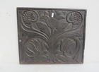 Antique Carved Wooden Panel Plaque Old Wood Art Nouveau Victorian Vintage 17 w