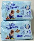 2 Packs Huggies Little Swimmers Size 4 Swim Diapers 22 Ct Nemo 24   34 Lbs Nip