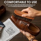 6 7  Horsehair Shoe Shine Brush - 100  Soft Genuine Horse Hair Bristles - 1pc