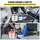 2 Gallon Vacuum Chamber Degassing 5 Cfm Vacuum Pump 1 3hp Stainless Steel