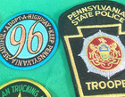 Lot Of 15 Mix Patches   Vfw  Pa State Police Plus
