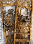 Tubbs Vintage Snowshoes Vermont Wood Leather 10x36 S8 Made In Usa Great Shape