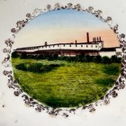 Hutchinson Ks Kansas Salt Plant Antique Souvenir Rare China Dish Plate