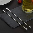 5 Pcs Stainless Steel Coffee Beverage Stir Sticks Cocktail Stirrers Drink Swizzl