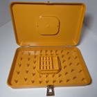 Wil-hold Sewing Thread Spool Holder Yellow Wilson Mfg Plastic Pa Vintage  Retro