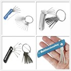 21-in-1 Locksmith Pick Tool Set Portable Foldable Lock Pick Tools Kit 8 5cm