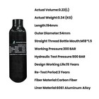 Tuxing 4500psi Pcp Air Tank 0 22l 13ci Carbon Fiber Hpa Tank With Regulator