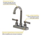 Advance Tabco K-52 3 5  Gooseneck Faucet Deck Mount W  4  Center No Lead