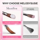 3-piece Acrylic Nail Brush Set - Sizes 8 10 14 Professional Nail Art Tool For A