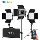 Gvm 800d-rgb Led Studio 3-video Light Kit  800d-rgb-3l