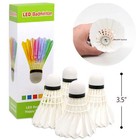 4 Pack Led Badminton Shuttlecock For Yard Games Outdoor Indoor Sports