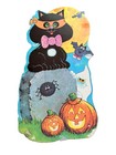 Vintage Dennison Eureka Halloween Die Cut Cutout Decorations