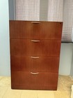 Steelcase Mohogany File Cabinet 4 Drawer Wooden With Lock And Key Feature