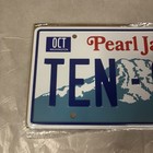 Pearl Jam License Plate 2023 Seattle Washington Vedder Ten Club Print Brand New