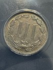 1879 3 Cent Nickel  Scarce Date  Anacs Au Details  Free Shipping