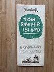 Original 1957 Disneyland Frontierland Tom Sawyer Island Map Brochure