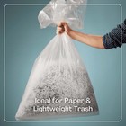 33-39 Gallon Trash Bags 16 Microns Clear High Density Garbage Can Liners - 250ct