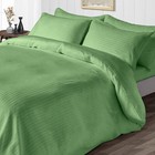 1000tc Ideal Egyptian Cotton Bedding Collection Select Size Moss Stripes