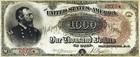  1 000 Treasury Note 1890 Currency Sheet Reproduction Grand Watermelon Lg Seal