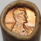 1958-d Lincoln Wheat Cent  Pennies Bu Roll In Tight Federal Reserve Bank Wrap