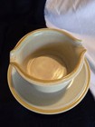 Vintage Hearthside Garden Festival Stoneware Gravy Boat With 7 75    Plate Japan