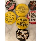 Pinback Button Lot Black Sabbath Dazed And Confused Novelty Pins