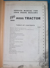 John Deere 720 Diesel Tractor Technical Service Shop Repair Manual 1957 Original