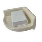 Beige Bone Almond Ceramic Tile Shower Corner Tray Small Soap Dish Shampoo Holder
