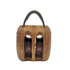Wooden Antique Maritime Pulleys For Boats E t c
