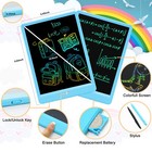 10  Lcd Writing Tablet Digital Drawing Board Colorful Notepad Pad Gift For Kids