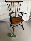 Vintage Miniature Windsor Chair Dollhouse Furniture Wood Spindle Back Armchair