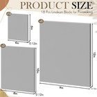 18 Pcs Linoleum Blocks Printmaking Set Soft Rubber Carving 4x6 8x10 9x12 Inch