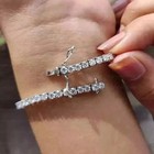 10ct Round Cut Lab-created Tennis Bracelet Diamond 14k White Gold Plated 7 5 In