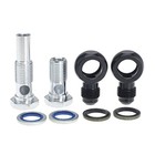 6an X 1 4npsm For 4l80e Transmission Oil Cooler 90 Degree Banjo Fittings 