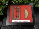 Old Rare Vintage Antique Civil War Relic Cavalry Sling Buckle With Batwing