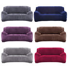 Stretch Plush Sofa Covers 1 2 3 4 Seater Thick Couch Chair Slipcover Protector