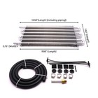 Atm Transmission Oil Cooler Radiator Converter Kit 6 Row For Universal Remote