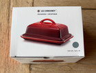 Le Creuset Stoneware European Butter Dish Uk Sea Salt New Nib