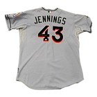 Dan Jennings 2012 Marlins Game Used Signed Jersey Mlb Auth Fj733797 Rookie  43