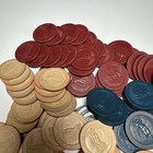 169 Vintage 1930s Clay Composite Poker Chips Embossed With Golfer In Knickers