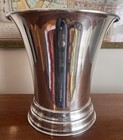 Vintage Silver Plated Champagne Ice Bucket Regency Midcentury Classic Graduation