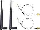 2 X 2 4ghz 6dbi Indoor Omni-directional Wifi Antenna 802 11n b g Rp-sma Femal   