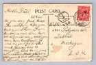Antique Cornwall Postcard St Just Cape Cornwall Porthledden 1932 To Detroit Mi