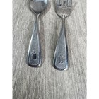 Vintage The First Years Baby Spoon   Fork Stainless Child Silverware Japan