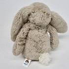 Jellycat Plush Bashful Bunny Rabbit Gray Tan 8  Stuffed Animal Small